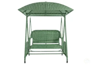 Wicker Canopy Garden Swing