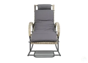 Prime Home Solutions- Synthetic Rattan Reclining Rocking Chair